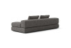 2/3 seater sofa with low seat and back covered in fabric