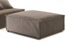 Fold out ottoman guest bed fitted with mattress and slatted base