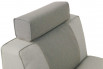 Loose headrest cushion with piping