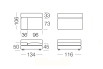 Rufus - 1-seater sofa, measurements
