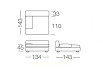 Rufus - chaise longue, measurements