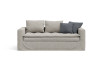 2 or 3-seater sofa bed with padded seat