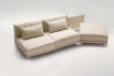 The modules can be moved to obtain a chaise longue to stretch your legs on after a long day