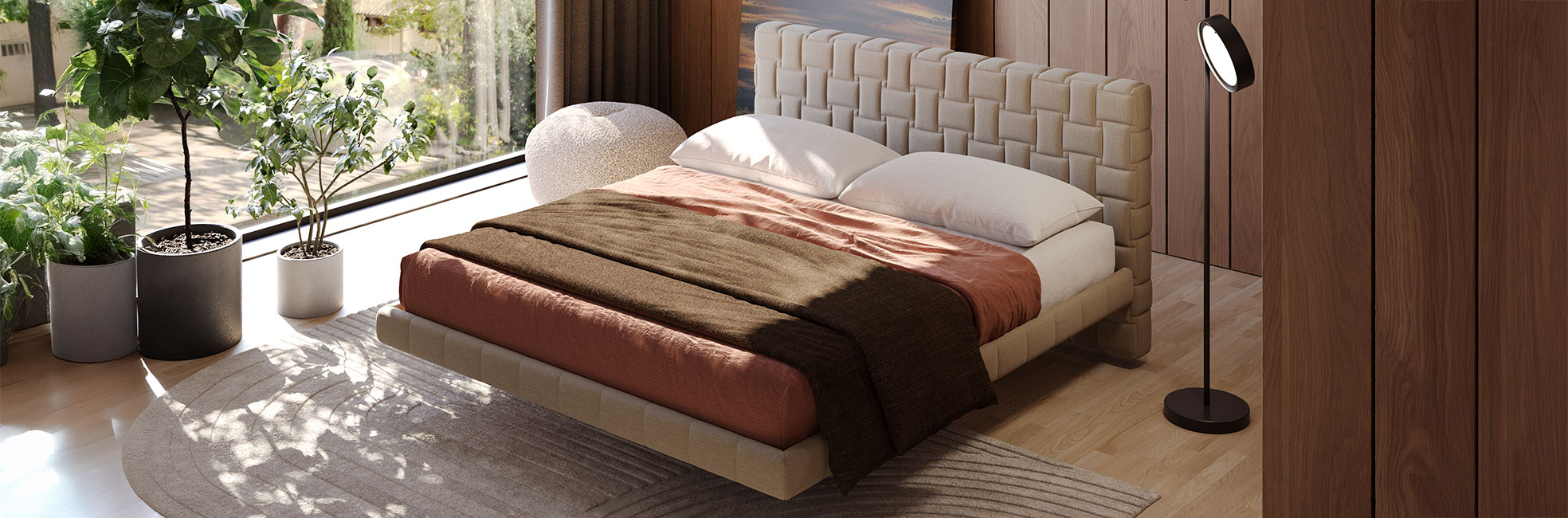 Floating bed with storage Cocos
